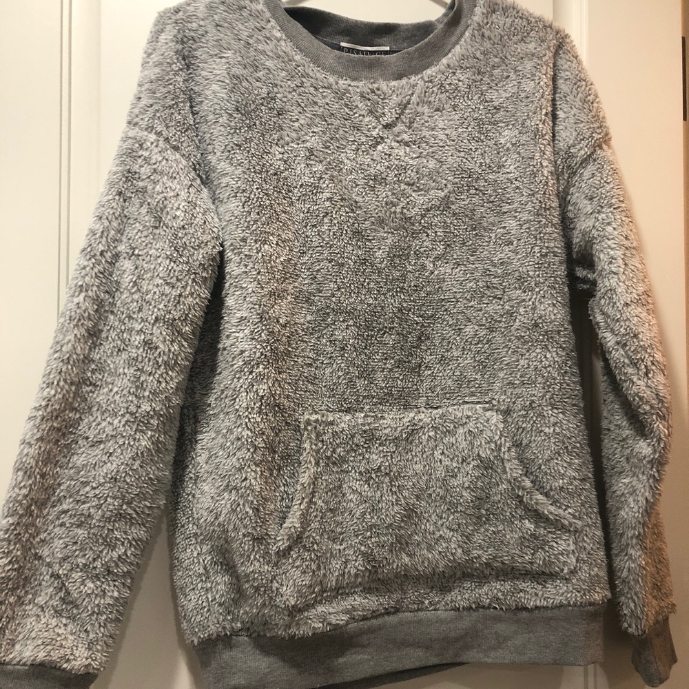 PJ Salvage fuzzy crew sweatshirt